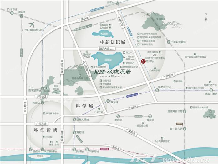 广州龙湖·双珑原著交通图