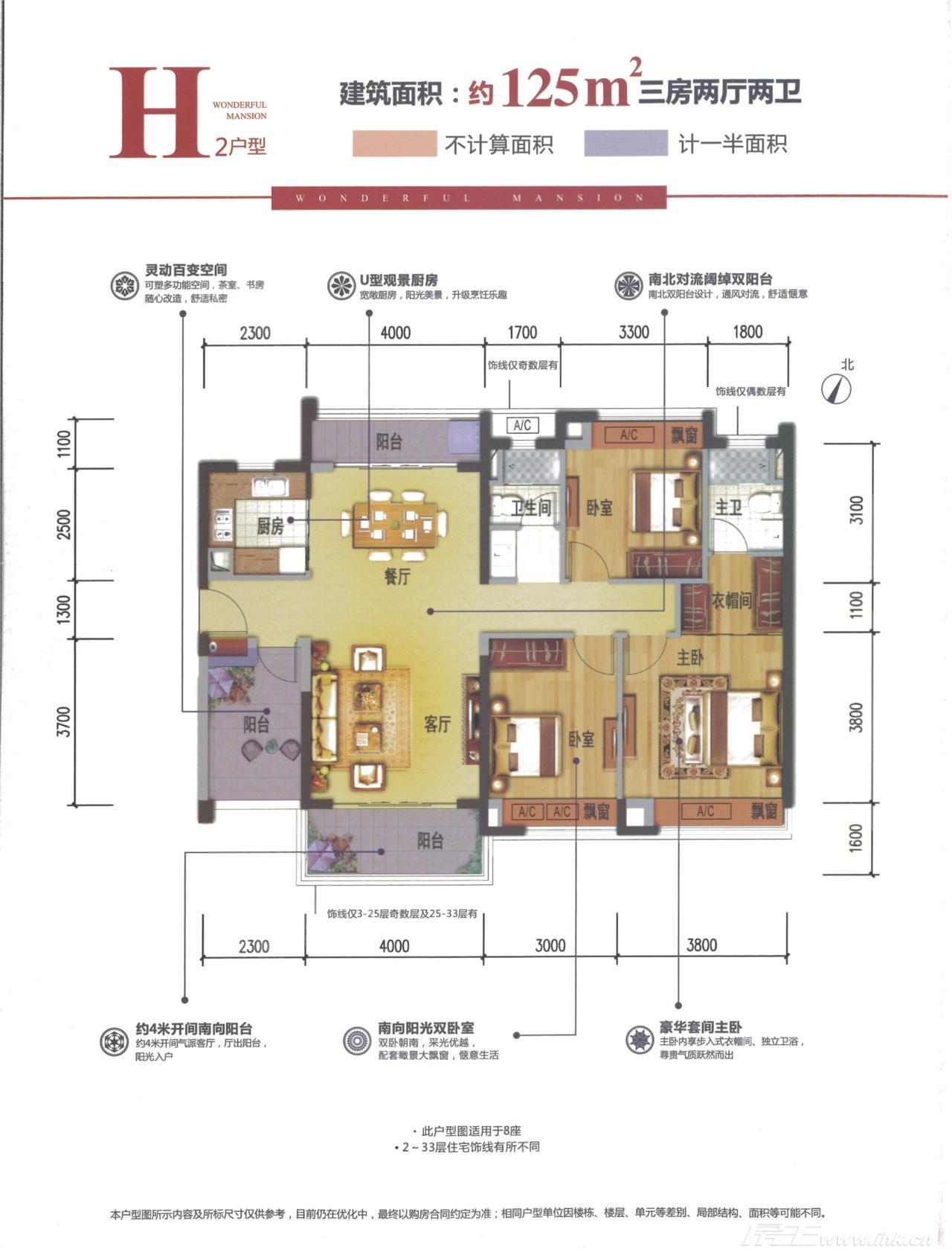 融创望江府户型图