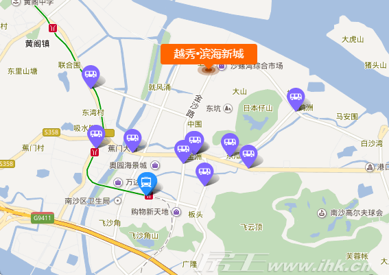 越秀滨海新城地图图片